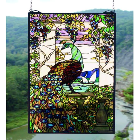 Meyda Tiffany Stained Glass Tiffany Window from the Tiffany Peacock Collection Tiffany Glass