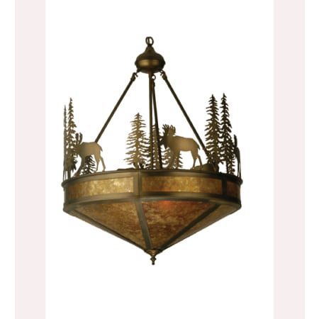 Meyda Tiffany 4 Light 24" Wide Pendant with Handmade Shade N/A