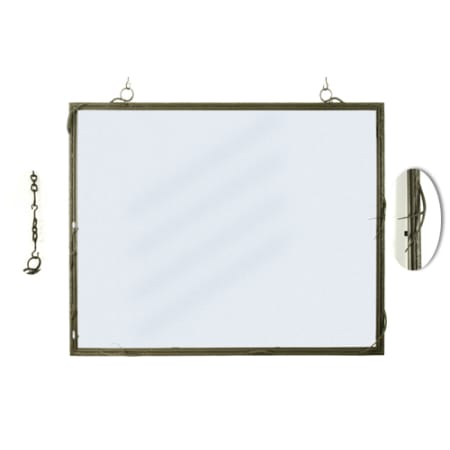 Meyda Tiffany 48" W x 41" H Rectangular Framed Bathroom Mirror Wrought Iron
