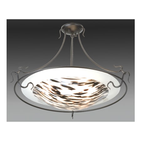 Meyda Tiffany 3 Light 28" Wide Pendant with Handmade Shade N/A