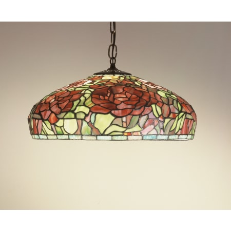 Meyda Tiffany Single Light 17" Wide Pendant with Handmade Shade Tiffany Glass