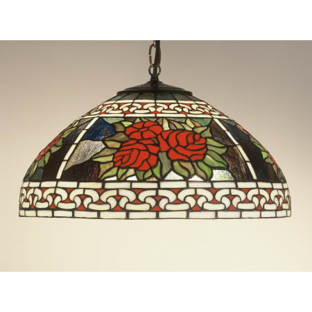 Meyda Tiffany Single Light 18" Wide Pendant with Handmade Shade Tiffany Glass