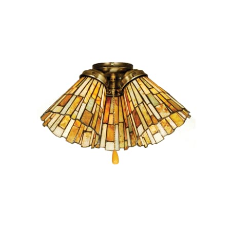 Meyda Tiffany Tiffany Fan Light Shade from the Jadestone Collection Bronze