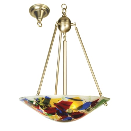 Meyda Tiffany 3 Light 20-1/2" Wide Pendant with Handmade Shade N/A