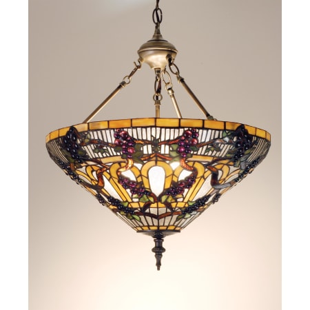 Meyda Tiffany 3 Light 20" Wide Pendant with Handmade Shade Tiffany Glass