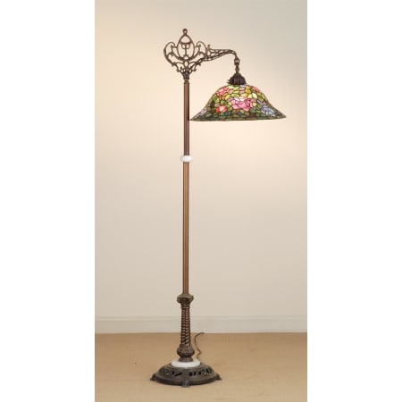 Meyda Tiffany Stained Glass / Tiffany Floor Lamp from the Tiffany Rosebush Collection Tiffany Glass