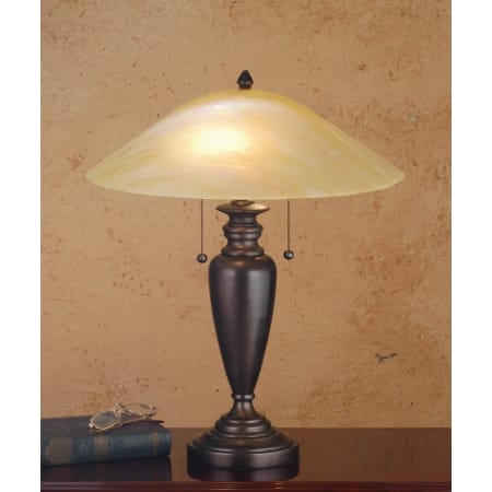Meyda Tiffany  Table Lamp from the Craftsman Deco Collection Craftsman Brown