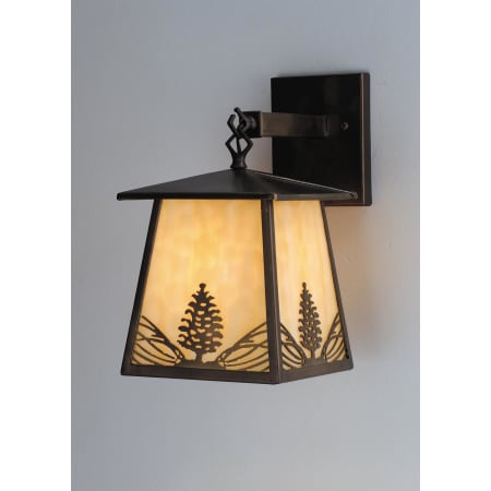Meyda Tiffany 7" Wide Single Light Wall Sconce with Art Glass Shade N/A