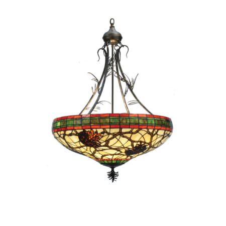 Meyda Tiffany 4 Light 24" Wide Pendant with Handmade Shade N/A