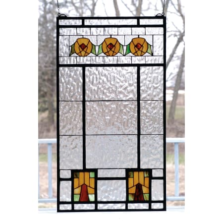 Meyda Tiffany Stained Glass Tiffany Window from the Arts & Crafts Collection Tiffany