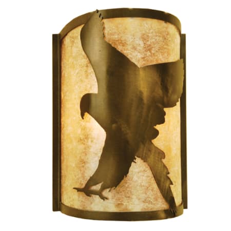 Meyda Tiffany 8" Wide Single Light Wall Washer with Mica Glass Shade N/A