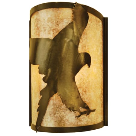 Meyda Tiffany 8" Wide Single Light Wall Washer with Mica Glass Shade N/A
