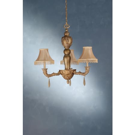 Meyda Tiffany 3 Light Up Lighting Chandelier from the Monticello Collection Tiffany Glass