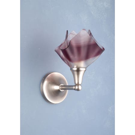 Meyda Tiffany Metro 9" Wide Single Light Wall Sconce Brushed Nickel