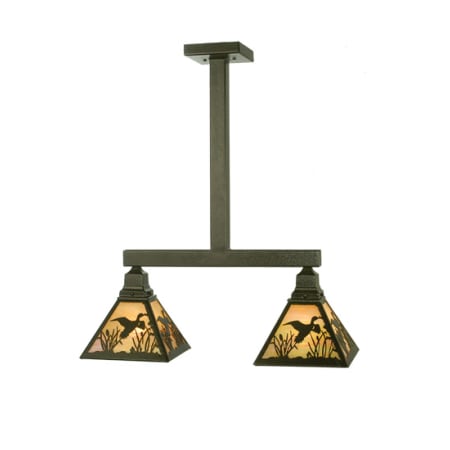 Meyda Tiffany 2 Light 18" Wide Pendant with Handmade Shade N/A