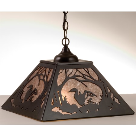 Meyda Tiffany 2 Light 22-1/4" Wide Pendant with Handmade Shade Timeless Bronze