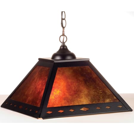 Meyda Tiffany 2 Light 22-1/2" Wide Pendant with Handmade Shade Black