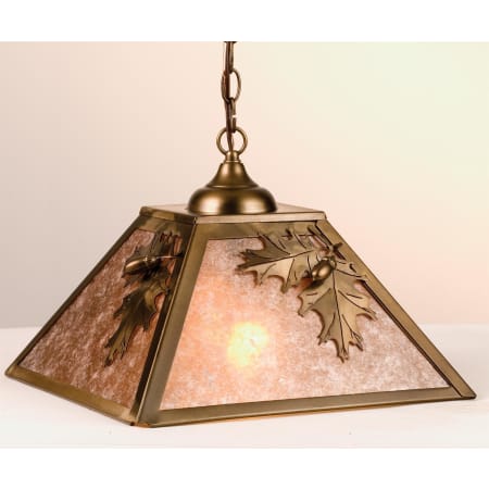 Meyda Tiffany 2 Light 22" Wide Pendant with Handmade Shade Antique Copper