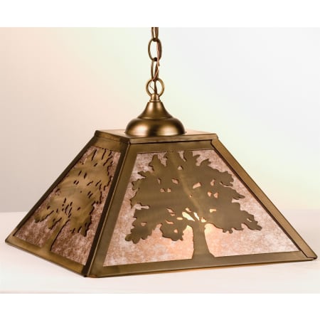 Meyda Tiffany 2 Light 22-1/2" Wide Pendant with Handmade Shade Rust