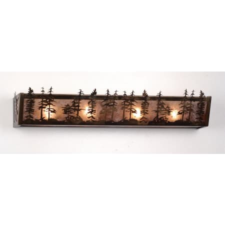 Meyda Tiffany 30" Wide 4 Light Wall Sconce with Mica Glass Shade Antique Copper
