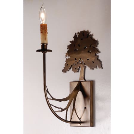 Meyda Tiffany 10" Wide Single Light Wall Sconce Antique Copper