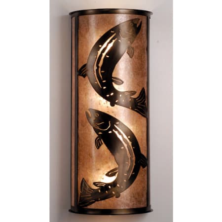 Meyda Tiffany 13" Wide 4 Light Wall Washer with Mica Glass Shade N/A