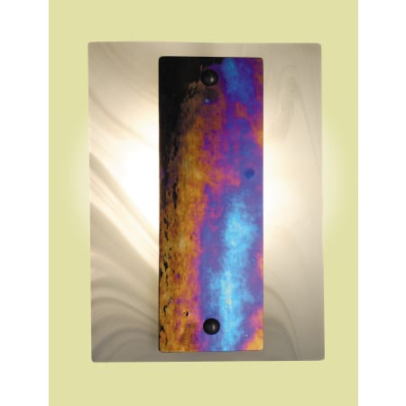Meyda Tiffany  Wall Washer Sconce from the Metro Rectangle Collection Aurora Borealis