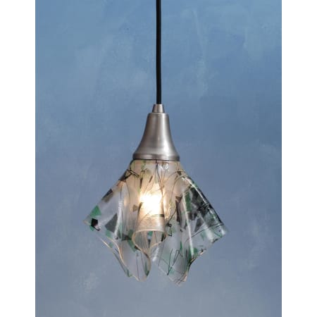 Meyda Tiffany Single Light 8-1/2" Wide Mini Pendant with Handmade Shade N/A