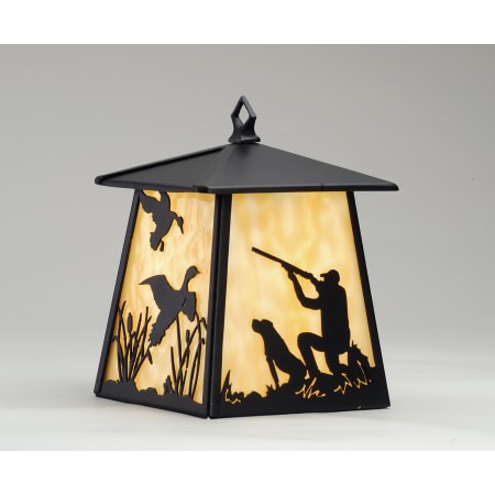 Meyda Tiffany 8" Wide Single Light Wall Sconce with Art Glass Shade Black