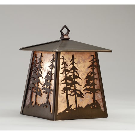 Meyda Tiffany 8" Wide Single Light Wall Sconce with Mica Glass Shade Antique Copper