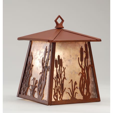 Meyda Tiffany 8" Wide Single Light Wall Sconce with Mica Glass Shade Rust