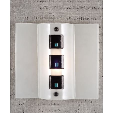 Meyda Tiffany Metro 12" Wide ADA Compliant Single Light Wall Washer Clear / Black Square / Dicro