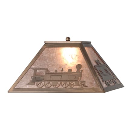 Meyda Tiffany Single Table Lamp Shade from the Train Collection Antique Copper