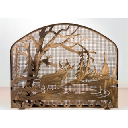 Meyda Tiffany Moose Fire screen Antique Copper