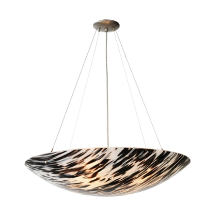 Meyda Tiffany 4 Light 30" Wide Pendant with Handmade Shade Stainless Steel