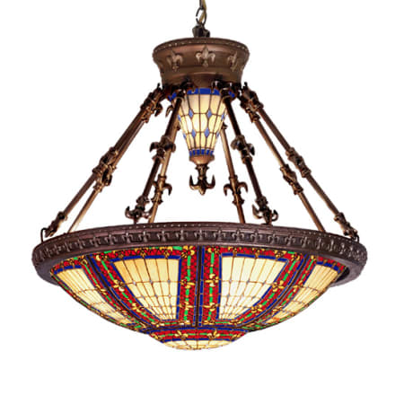Meyda Tiffany Tiffany Eight Light Down Lighting Pendant Mahogany Bronze