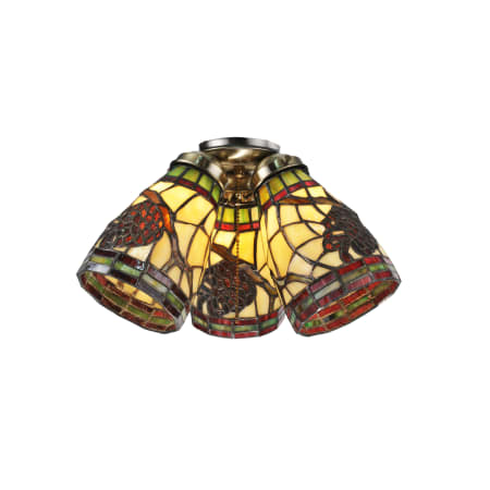 Meyda Tiffany Tiffany Glass Single Light Shade from the Pinecone Collection Bronze