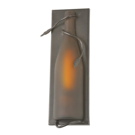 Meyda Tiffany Wine Bottle 4" Wide ADA Compliant Single Light Wall Sconce Antique Bronze
