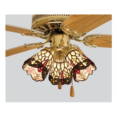 Meyda Tiffany Tiffany Dragonfly Fanlight Shade Bone Beige