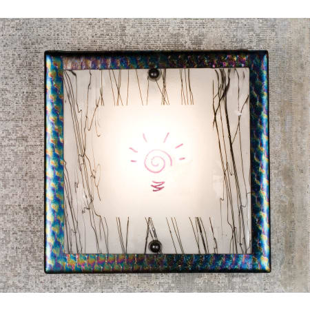Meyda Tiffany Metro 12" Wide ADA Compliant Single Light Wall Washer Rib Border / Streamer / Dicro Logo