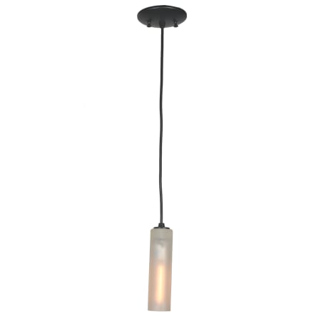 Meyda Tiffany Single Light 2-1/4" Wide Mini Pendant with Handmade Shade Black