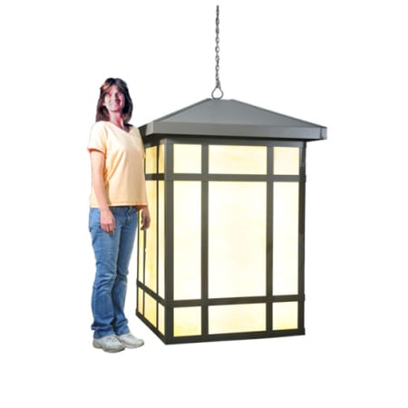 Meyda Tiffany Eight Light Down Lighting Outdoor Pendant Black