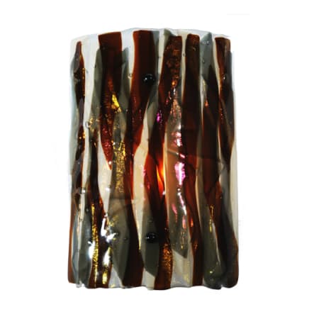 Iridescent Amber Glass