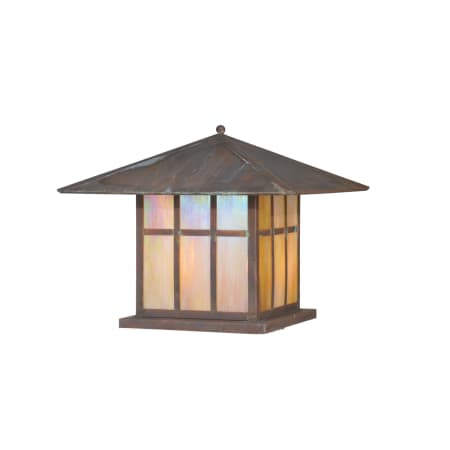 Meyda Tiffany Two Light Up Lighting Outdoor Post Light from the Tow Collection Bronze