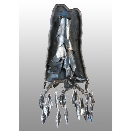 Meyda Tiffany Rustic / Country Three Light Ambient Lighting Wall Washer from the Winter at Stillwater Collection Wrought Iron