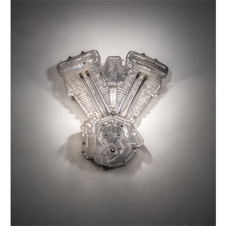 Meyda Tiffany Motorcycle 2 Light 16" Tall Wall Sconce Industrial Steel