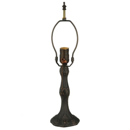 Meyda Tiffany Pompeii 10" Tall Lamp Base Mahogany Bronze