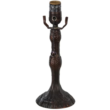 Meyda Tiffany Pompeii 9" Tall Lamp Base Mahogany Bronze