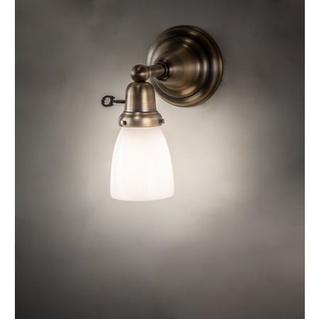 Meyda Tiffany Revival 10" Tall Wall Sconce Antique Brass