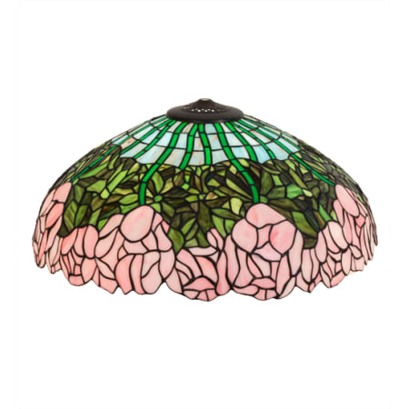 Meyda Tiffany Tiffany Cabbage Rose 10" Tall Lamp Shade Purple / Blue / Pink